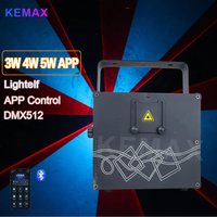 Bluetooth APP Control 3W 4W 5W DJ Lazer Light DMX Wireless Beam Scanner RGB Laser Cube Projector 3D Animation Stage Club Effect
