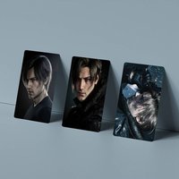R-Resident Evil Leon 9 RE9 Credit Card 4PCS Anti-scratch Waterproof Stickers for Bank Debit Decorative Protection