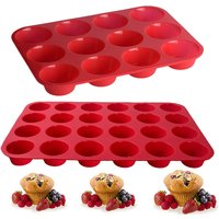 Silicone Muffin Pan Mini Cupcake Maker 6 And 12 Cups Baking Mold For Homemade Qukiches Frittatas Muffins Tray Tin Bakeware Tools