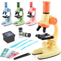 STEM Microscope for Children LED 40X-1000X HD Educational Science Experiment Tool Laboratory Study Toy Gift Kids