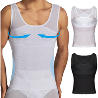 Men Compression Vest for Men Shapewear Chest Abdomen Control Body Shaper Slimming Undershirts Workout Tank Tops Waist Trimmer