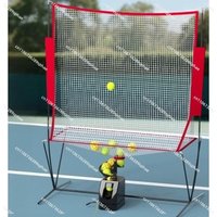 Tennis Ball Throwing Machine, Single Person with Catch Net Practice, Self Serve Machine for Training Equipment