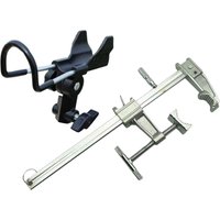 Clamp-on Rod Holder Sturdy Rust Resistant Clamp Opening 28cm Portable Support Holder for Bridge Beginner Boat Deck Canoe Kayak