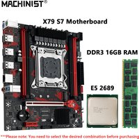 MACHINIST X79 S7 Motherboard combo LGA 2011 Intel Xeon E5 2689 CPU DDR3 1*16GB RAM Support M.2 NVME Slot Optional Kit set