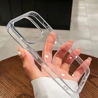 Ultra Thin Clear Acrylic Phone Case For iPhone 17 16 15 14 Plus 13 12 11 Pro Max Phone Funda Transparent Shockproof Back Cover