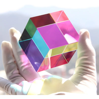 1pc Science Magic Prism Cube 20mm Hexahedral Crystal Magic Cmy Cube 3D Color Cube Prism For Photography