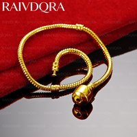 18K Gold Plated Rope Chain Bracelet For Men's and Women's Fashion Boutique Jewelry Parties Popular Birthday Gifts