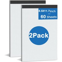 Large Blueprint Quad Grid Notebook Graph Paper Draft Sketch Book Letter Size Engineering Design Drawing Notepad Office School Us