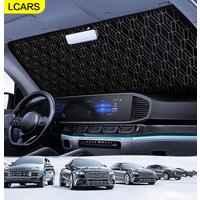 2026 New Model Car Sunshade Front Windshield Panel, Sun Protection and Heat Insulation Front Cover, Interior Window Blackout Curtain, Thickened Laser Material, Non-Transparent