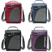 Color-blocking design lunch bag, picnic bag, take-out container, storage bag, beverage cooler bag