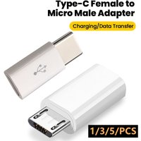 1/3/5PCS USB C To Micro USB Adapter Type-C Female TO Micro USB Male Charging Adapter Data Transfer Converters for Xiaomi Huawei