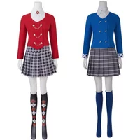 Cosplay Costume Heathers The Musical-Veronica Sawyer High School Uniform Set Skirt Outfits Dress Up Party Carnival Costumes