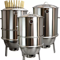 Stainless Steel Hanging Smoke-Free Barbecue Oven Commercial Roaster For Skewers, Chicken, Duck, Goose & Lamb Leg Vertical Hangin image 4
