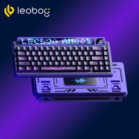 LEOBOG AMG65 Hot-swap Mechanical Keyboard Tri-mode TFT Display Gasket Structure RGB Custom Wireless Gaming Keyboard for PC Gamer