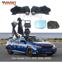 Side Rearview Mirror Auto Folding Motor Upgrade kit Module For Honda Civic 10th 2016-2020 Wide angle view anti glare car mirrors