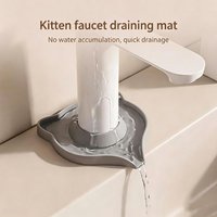 Silicone Faucet Mat Kitchen Faucet Sink Splash Guard,Sink Draining Pad Behind Faucet,Quick Dry Tray For Kitchen & Bathroom