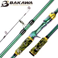 BAKAWA Ultralight Travel Fishing Rod 4 Sections Portable Medium Spinning Lure Rod 1.8M 2.1M for Outdoor Fishing Casting Rod
