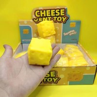 Soft Slow Rebound Cheese Block Squishy Toy,Realistic Food Shaped Decompression Fidget Toy,Stress Relief Anti Anxiety Squeeze Toy