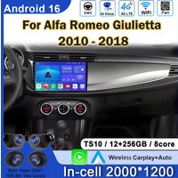 Samochodowy system Android do Alfa Romeo Giulietta 2010-2018 - CarPlay, Radio Samochodowe, Odtwarzacz Wideo, Ekran, Nawigacja GPS, DSP, Autoradio, Bez 2DIN, Bez DVD