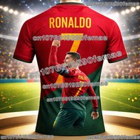 Limited Fan Edition Ronaldo Number 7 Football Jersey Adults Kids Breathable Lightweight Soccer Shirt Quick Dry Summer Sportswear