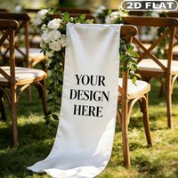 Custom 1pc Satin Memorial Wedding Chair Banner, Satin Reserved Seat Sign for Loved Ones, Wedding Aisle for 4 Seasons Decor