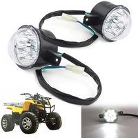 2PCS 12V LED Front Headlight Head Lamp Universal for 110CC 125CC Engine ATV Quad TaoTao Coolster Models