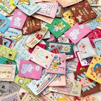 60 pieces Handmade woven labels Random Shipping Clothing Label Decoration embroidery patches Clothes labels, Sewn on tags
