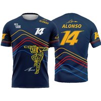 AliExpress NONE 2026 Fernando Alonso #14 Fan T Shirt El Nano Racing Driver 3D Print Graphic Tee Unisex Summer Casual Top Cycling Activewear