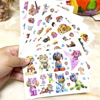5PCS Paw Patrol Temporary Tattoos for Kids Cartoon Skye Waterproof Tattoo Stickers Children's Body Art Cosplay Party Favors Gift