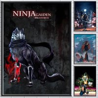 N-Ninja Gaiden II Hot Poster Bedroom living room study & beyond self adhesive decor + perfect gift