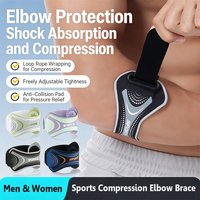 1/2Pcs Elbow Brace for Tennis & Golfer's Elbow, Adjustable Compression Elbow Strap with Pad Support for Men Women Sports Fitness