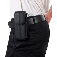 Cow Genuine Leather Belt Clip Case Waist Bag For Samsung Z Fold 7 6 5 4 3 2 5G,SM Galaxy Z Fold7 Fold6 Fold5 Holster Pouch Cover