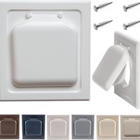 Dual Door Dryer Vent Cover with Screws Air Conditioner Air Outlet ABS Square Diffuser Air Conditioner House Exhaust Vent Covers