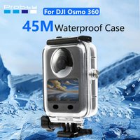 Probty Waterproof Case for DJI Osmo 360 147FT/45M Protective Underwater Diving Housing Scuba Snorkeling Swimming Accessory