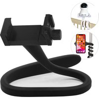 Universal Baby Monitor Holder, Flexible Silicon Clip Clamp Mobile Phone Stand, Ideal IP Camera Mount, Hole-Free Crib Cradle Rod
