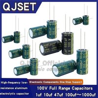 100V 1 10 47 100 220 330 470 680 1000 uf 2200uF High-frequency low-impedance audio amplifier power supply electrolytic capacitor
