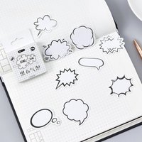 Office School Supplies Stickers Black and White Bubbles Creative Ins Account Decorative Stationery Stickers 45 Pieces Gift