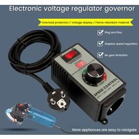 220V 2000W AC-Motor-Drehzahlregler Elektronischer Spannungsregler Maschinenlüfter Stufenloser Drehzahlregler EU-Stecker Schneller Versand
