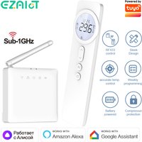 Bezprzewodowy termostat WiFi RF433 do kotła gazowego do ogrzewania podłogowego Inteligentny regulator temperatury Tuya Alice Alexa Google Home