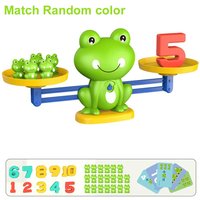 Frog Digital Balance Math Toys for Children Kindergarten Student Early Education Enlightenment Mathematical Teaching Aids Kit
