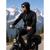 AliExpress MIEYCO Reflective Men‘s Hooded Running Jacket, Windproof Quick Dry Sports Hoodie, E-Bike E-MTB Electric Bike Cycling Touring Jersey