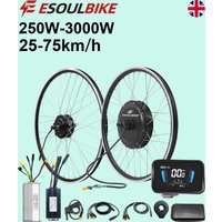 AliExpress ESOULBIKE rear Casseette 36V 250W Front wheel hub motor ebike Conversion Kit 48V 1500W 1000W 500W 52V 2000W 72V 3000W MTX e-bike