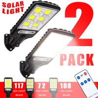 108 LED Solar Lights Outdoor With 3 Mode Waterproof Motion Sensor Security Lighting LED Wall Street Lamp for Garden Patio Path