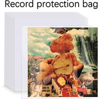 12-inch vinyl record protective sleeve, transparent bag for turntable LP records, open record bag, 32.3cm*32cm, 20/50 pieces