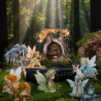 4 Style 30Sheets/bag European Vintage Fairy Scene Stickers Character Hand Account Landscape Tape Creative Collage DIY Decoration