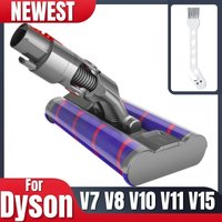 Suitable for Dyson V7 V8 V10 V11 V15 series vacuum cleaner motor head soft roller cleaning head double roller brush vacuum head
