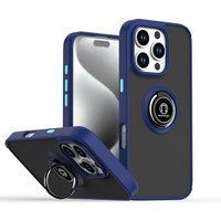 For iPhone 16 Pro Max Plus New Magnetic Ring Holder Case 15 14 13 12 Mini 11 Pro Max XR XS 7 8 Plus Shockproof Matte Clear Cover