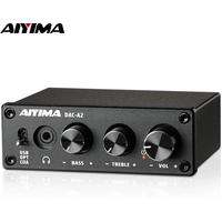 AIYIMA DAC-A2 Dekoder Audio HiFi Wzmacniacz Słuchawkowy USB Wyjście Koaksjalne Optyczne Stereo Gaming DAC Do Wzmacniaczy Głośników Aktywnych