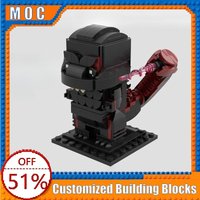 NEW 231Parts Monster Brickheadz MOC Model DIY Assembly Building Blocks Educational Toy Collection Display Birthday Festival Gift