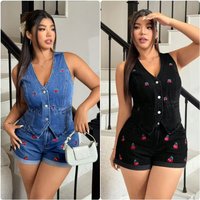 Pant Set Women Two Piece Sets V Neck Sleeveless Vest Tops Short Pants High Waist Y2k Streetwear Elegant Print Summer 2026